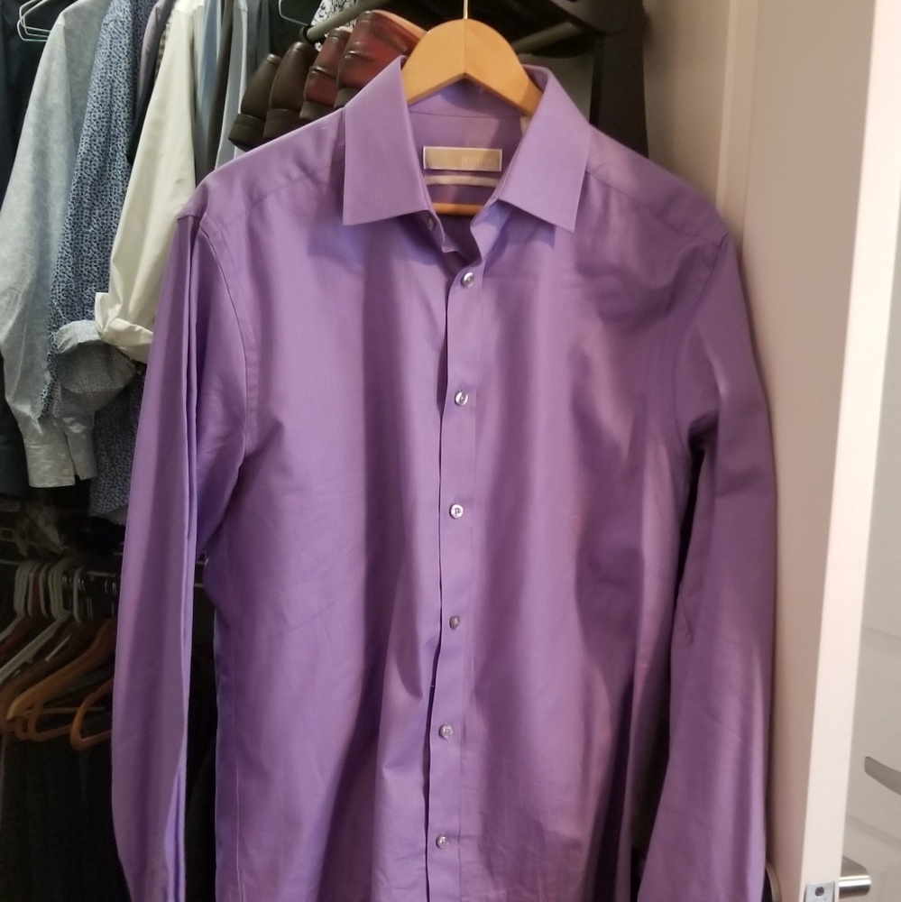 Michael Kors Large Purple Button down